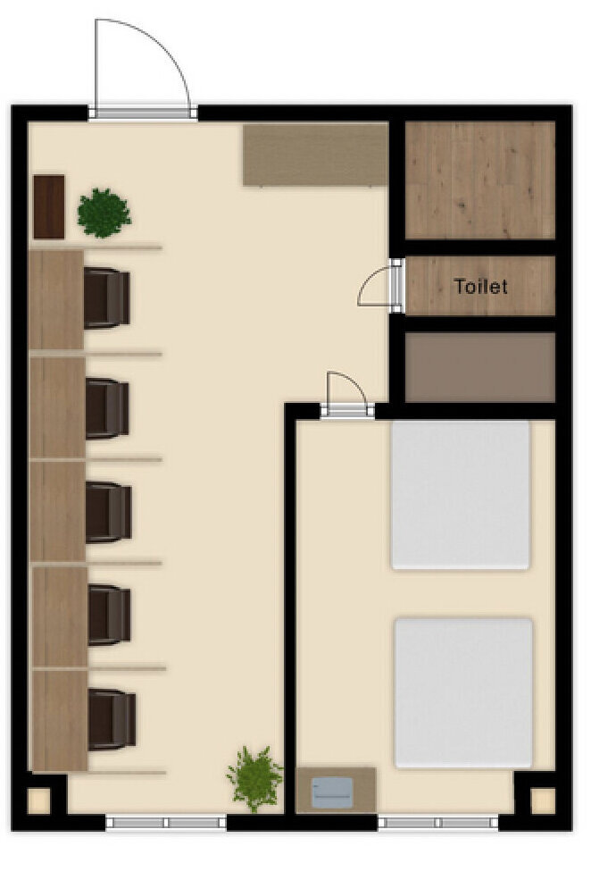 会員制自習室+workspace日吉店 3階室内図